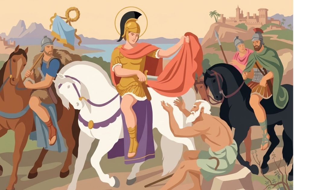 Saint Martin - Illustration prière catholique